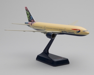 Image: model airplane: British Airways, Boeing 777