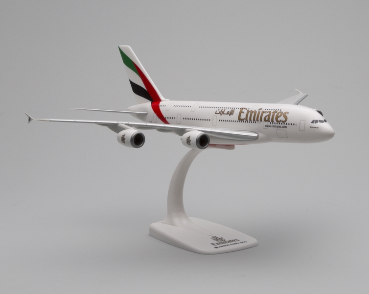 Image: model airplane: Emirates Airline, Airbus A380-800
