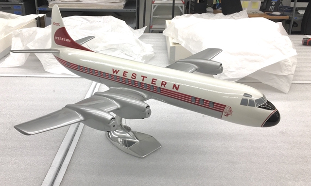 Model airplane: Western Air Lines, Lockheed L-188 Electra