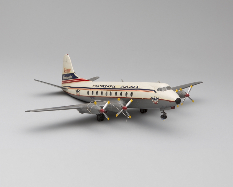 Image: model airplane: Continental Air Lines, Vickers Viscount