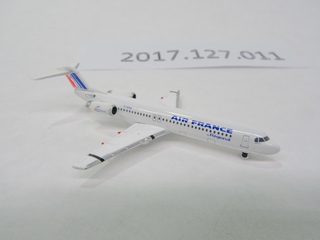Image: miniature model airplane: Air France, Fokker F.100