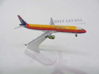 Image: miniature model airplane: Air Jamaica, Airbus A321