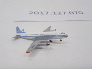 Image: miniature model airplane: LOT (Polish Airlines), Vickers Viscount