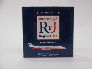 Image: miniature model airplane: American Eagle, Embraer ERJ-145