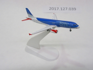 Image: miniature model airplane: BMI British Midland, Airbus A320