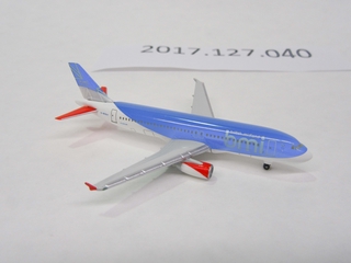 Image: miniature model airplane: BMI British Midland, Airbus A320-200