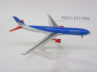 Image: miniature model airplane: BMI British Midland, Airbus A330
