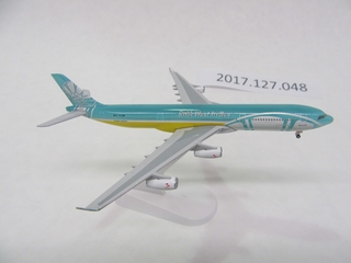 Image: miniature model airplane: BWIA (British West Indies Airways), Airbus A340-300