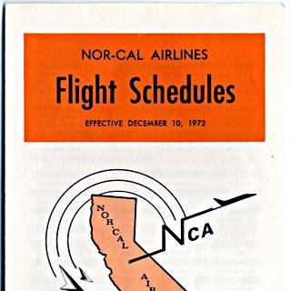 Image #1: timetable: Nor-Cal Airlines