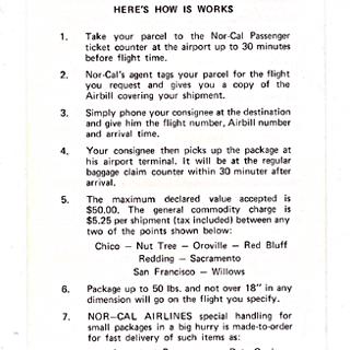 Image #3: timetable: Nor-Cal Airlines
