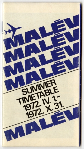 Timetable: Malev Hungarian Airlines, summer schedule