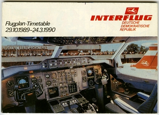 Image: timetable: Interflug, pocket schedule