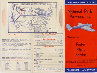 Image: timetable: National Parks Airways