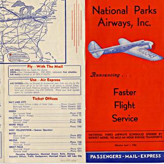 Image #2: timetable: National Parks Airways