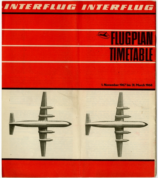 Image: timetable: Interflug