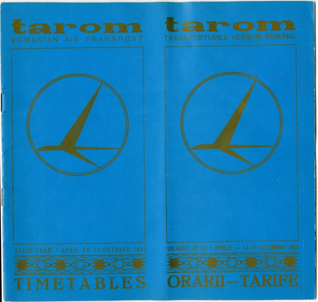 Image: timetable: TAROM (Romanian Air Transport)