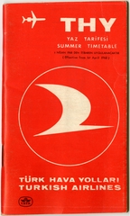 Image: timetable: Turkish Airlines, summer schedule