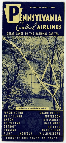 Image: timetable: Pennsylvania Central Airlines