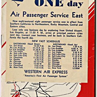 Image #1: timetable: Western Air Express