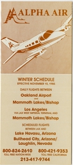 Image: timetable: Alpha Air, winter schedule