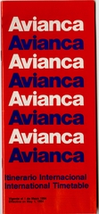 Image: timetable: Avianca