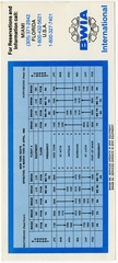 Image: timetable: BWIA International, New York