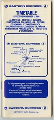 Image: timetable: Eastern Express