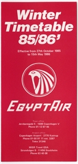 Image: timetable: EgyptAir, winter schedule