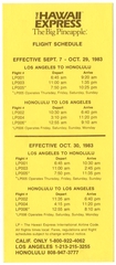 Image: timetable: The Hawaii Express