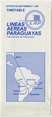 Image: timetable: Lineas Aereas Paraguayas (LAP)