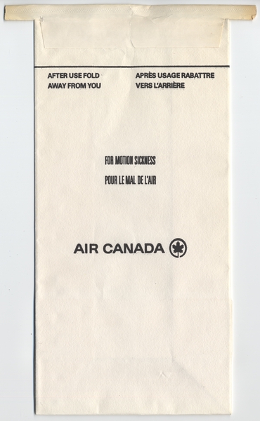 Image: airsickness bag: Air Canada