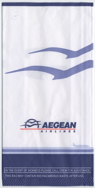 Image: airsickness bag: Aegean Airlines
