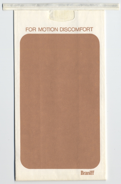 Image: airsickness bag: Braniff International