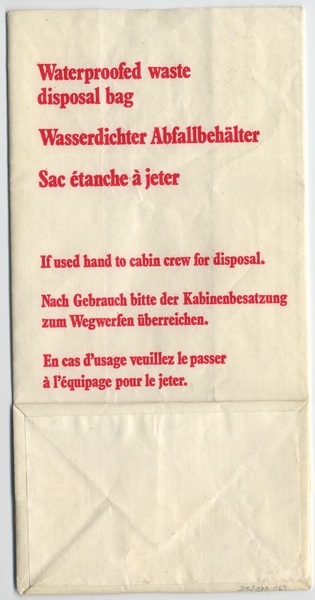 Image: airsickness bag: British Airways