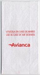 Image: airsickness bag: Avianca Airlines