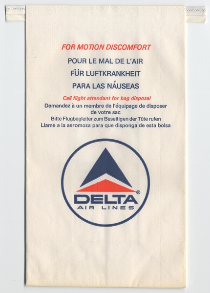 Image: airsickness bag: Delta Air Lines
