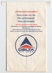 Image: airsickness bag: Delta Air Lines