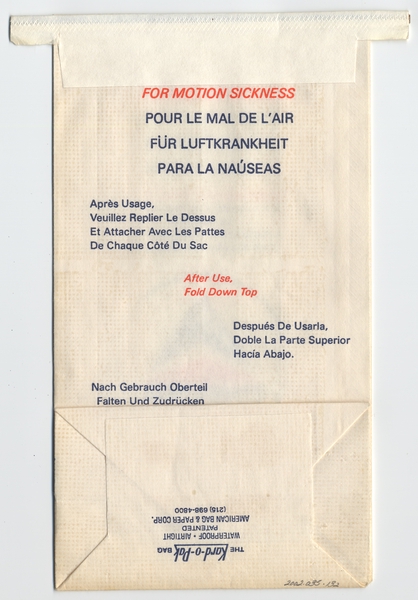 Image: airsickness bag: Delta Air Lines