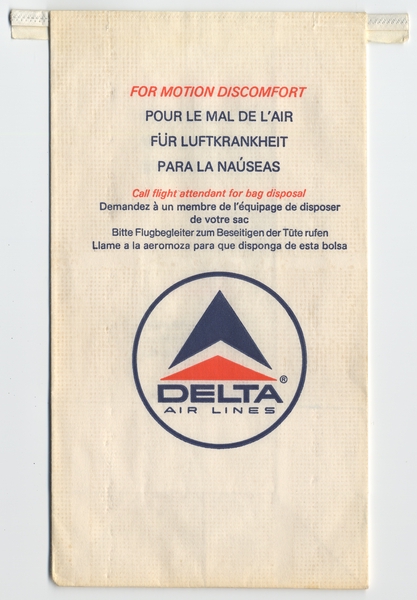 Image: airsickness bag: Delta Air Lines