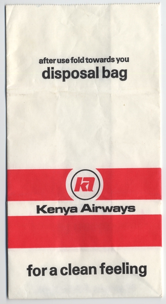 Image: airsickness bag: Kenya Airways