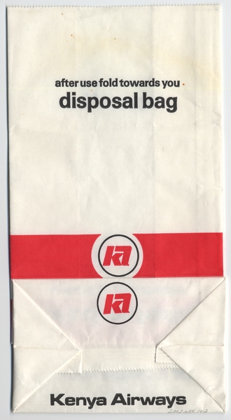 Image: airsickness bag: Kenya Airways