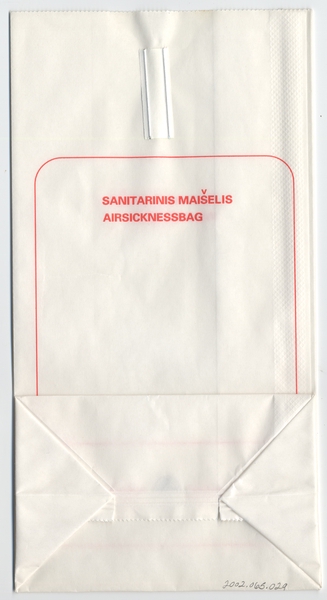Image: airsickness bag: Lithuanian Airlines