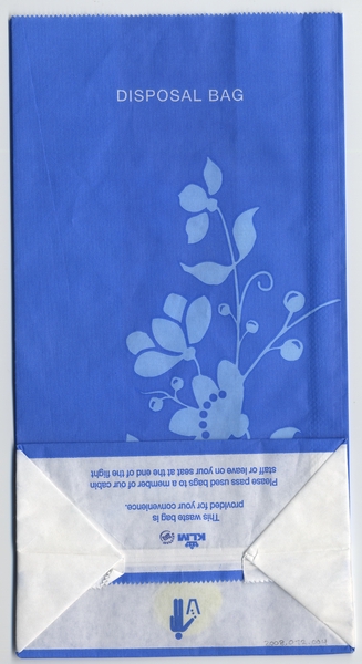 Image: airsickness bag: KLM (Royal Dutch Airlines)