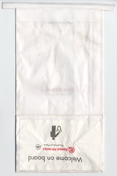 Image: airsickness bag: Kenya Airways