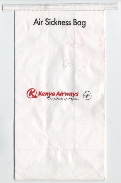 Image: airsickness bag: Kenya Airways