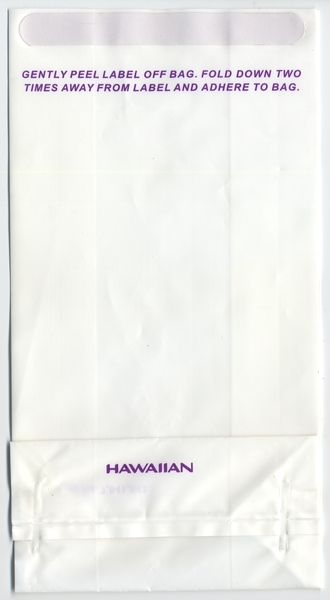 Image: airsickness bag: Hawaiian Airlines