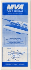 Image: timetable: Mississippi Valley Airlines (MVA)