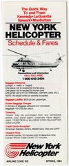 Image: timetable: New York Helicopter, spring schedule