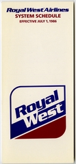 Image: timetable: Royal West Airlines