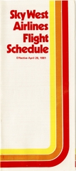 Image: timetable: SkyWest Airlines
